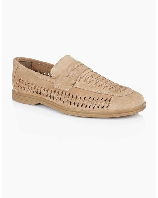 Silver Street London White Perth Loafers for men