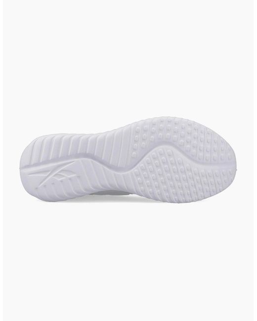 Reebok White Fluxlite Ii Textile Ftwr/Glitch Aqua Trainers