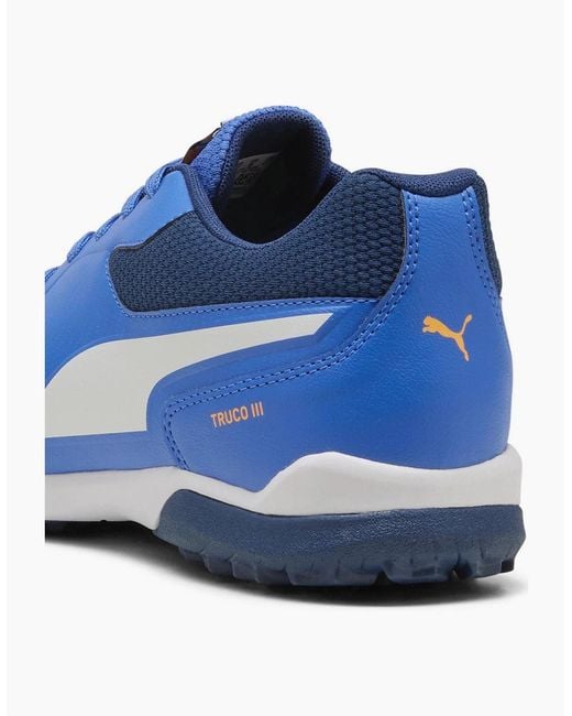PUMA Blue Truco Iii Tt Astro Turf Football Boots for men