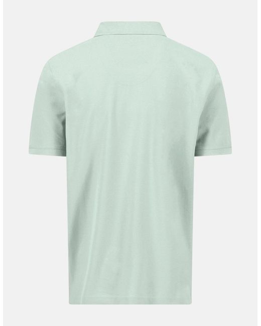 Fynch-Hatton Green Premium Cotton Fine Textured Polo Shirt Mint for men
