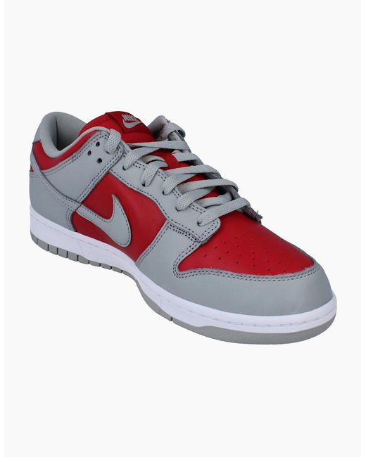 Nike Red Dunk Low Qs Trainers Fq6965 600 for men