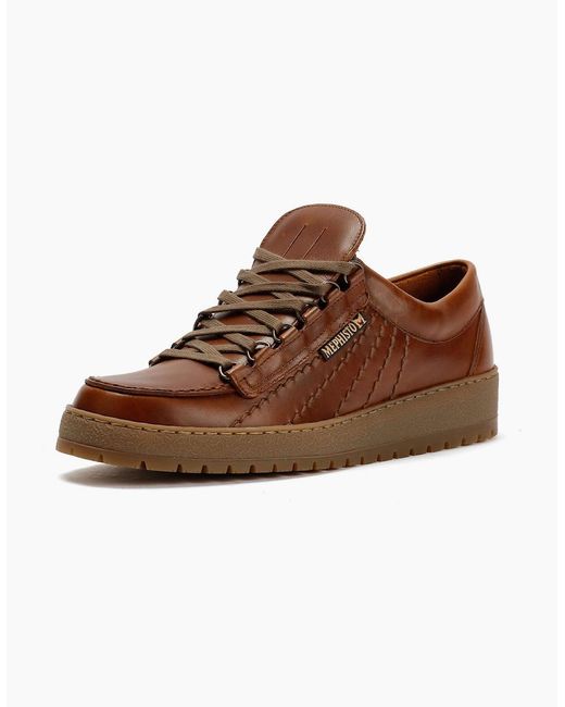 Mephisto Brown Heritage 4778 Leather Chestnut Shoes for men
