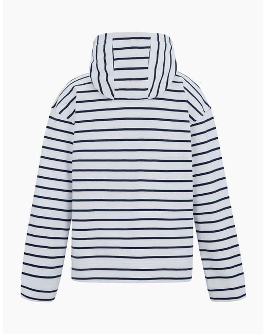 Regatta Blue Ladies Bayletta Striped Full Zip Hoodie
