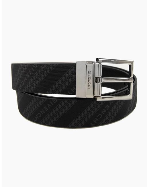 Givenchy Black Chain Logo Print Belt for men