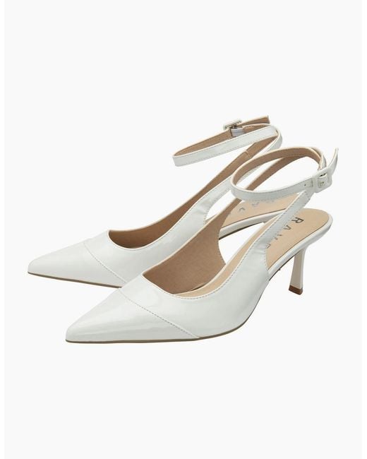Ravel White Catrine Slingback Court Shoes