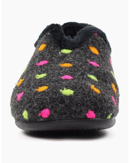 Lunar Black Studio Slippers