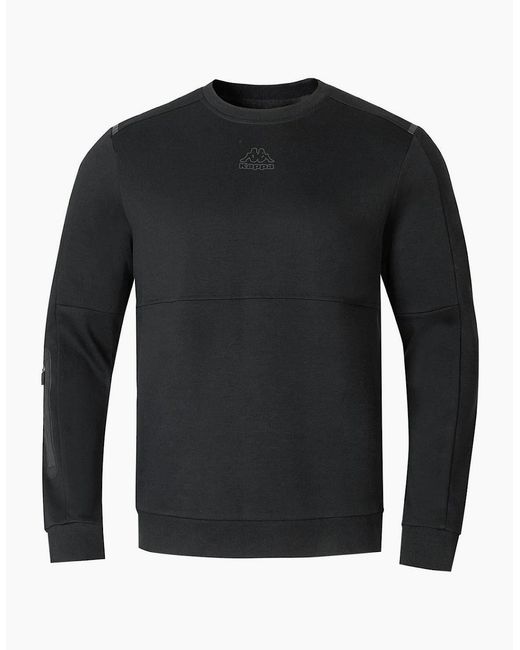 Kappa Black Tfleece Crew for men