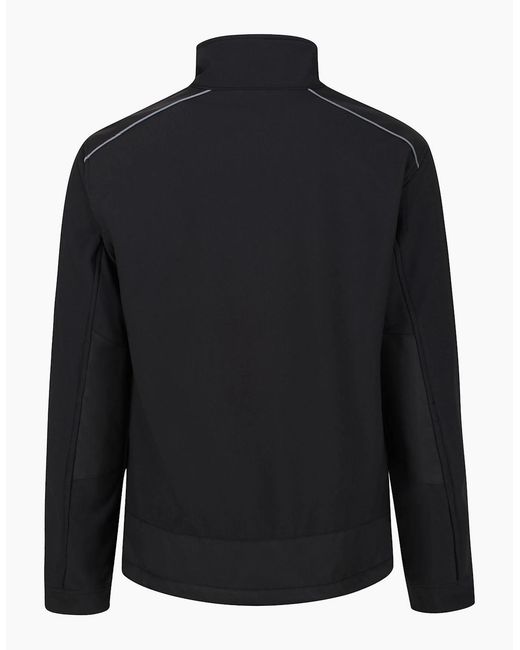 Regatta Black Sandstorm Workwear Softshell Jacket for men