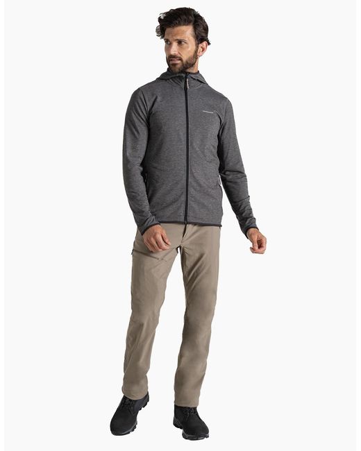 Craghoppers Gray Deft Nosilife Full Zip Hoodie for men