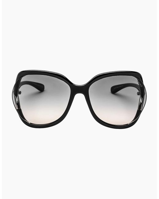 Tom Ford Brown Anouk-02 Gradient Smoke Lens Shiny Sunglasses