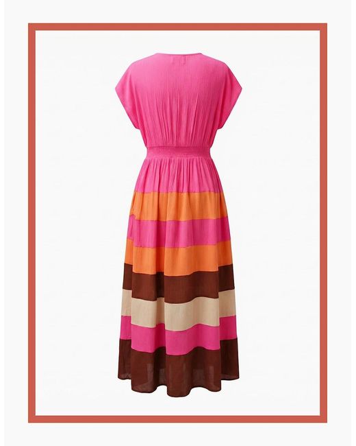 Nooki Design Green Rosalie Striped Maxi Dress