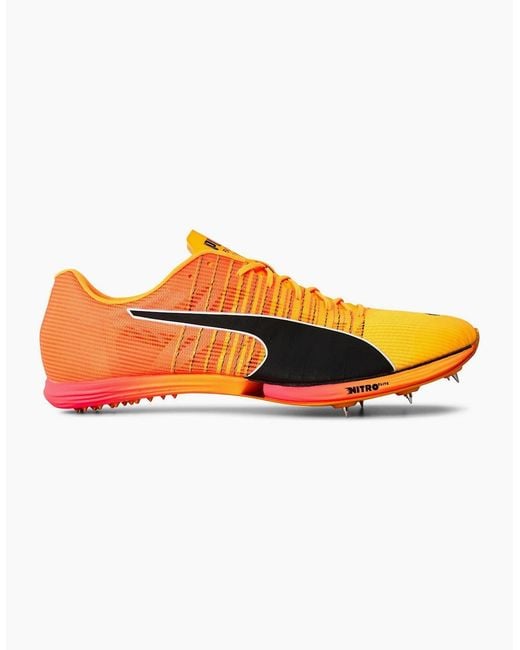 PUMA Orange Evospeed Forte Nitro Elit Track Running Spikes for men