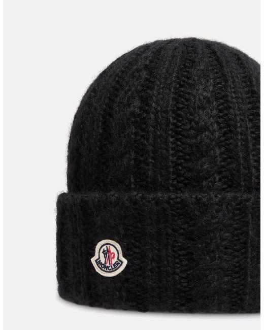 Moncler Black Archive Logo Hat