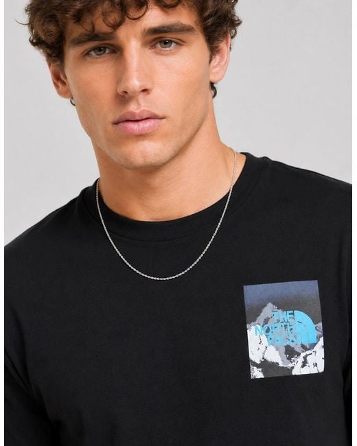 The North Face Black Energy Graphic Mountain Logo T-Shirt for men