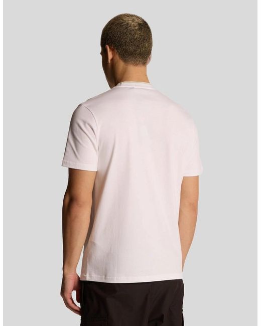 Lyle & Scott White Tipped T-Shirt for men