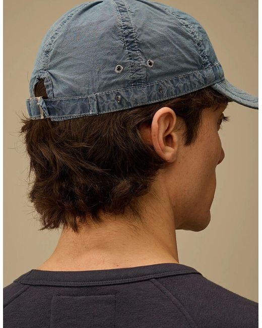C P Company Gray 50 Fili Bleached Cap for men