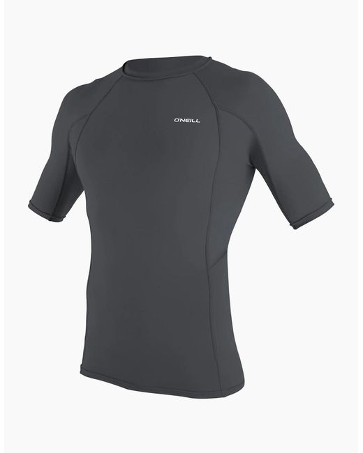 O'neill Sportswear Gray Basic Skins Short Sleeve Rash Guard for men