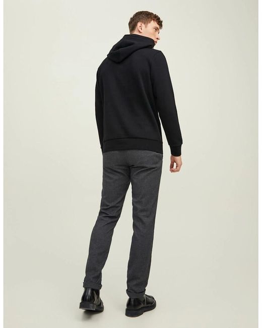 Jack & Jones Blue Bluarchie Hooded Long Sleeve Sweatshirt for men