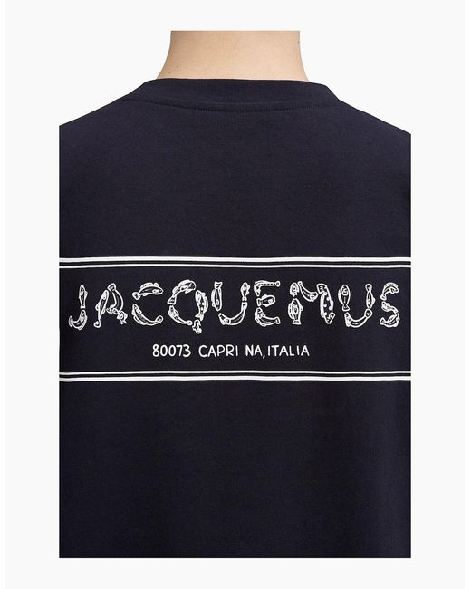 Jacquemus Blue Dark Oversized The Merù T-Shirt for men