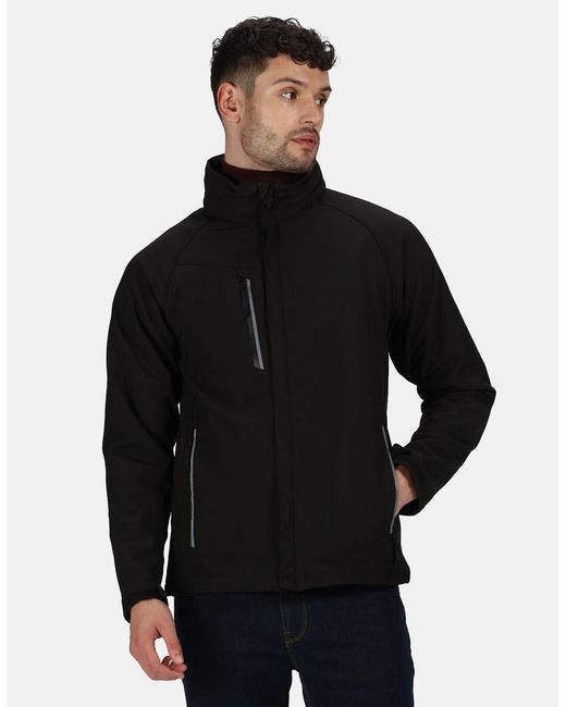 Regatta Black Professional Soft Shell Jacket for men