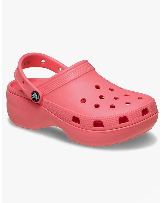 CROCSTM Pink 206750 Classic Platform Clogs Guava