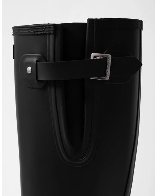 Hunter Black Original Tall Side Adjustable Wellies for men