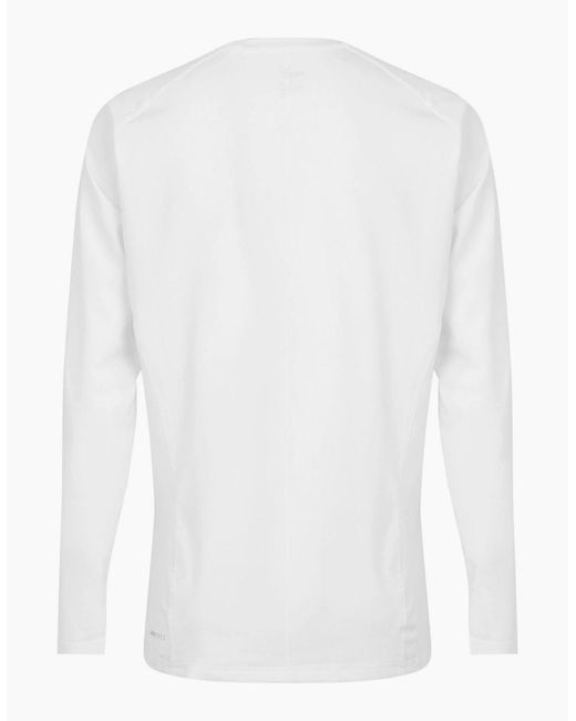 PUMA White Liga Baselayer Tee Ls T-Shirt for men