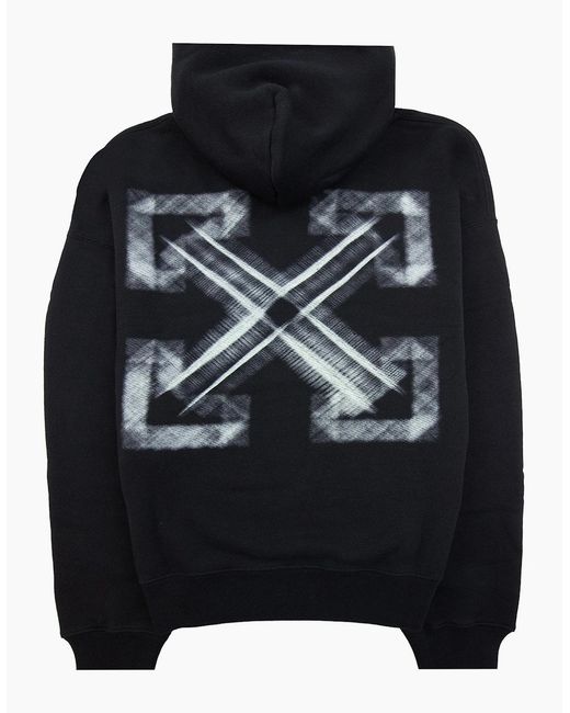 Off-White c/o Virgil Abloh Black Off Vibe Arrow Skate Hoodie/Aqua for men
