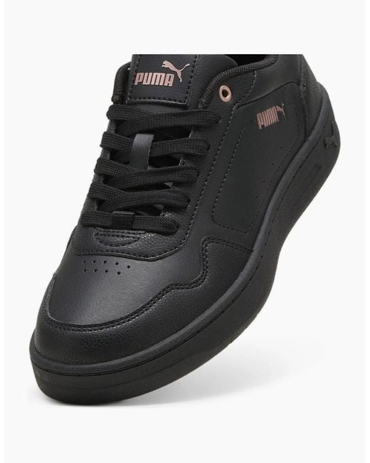 PUMA Black Court Classy Trainers