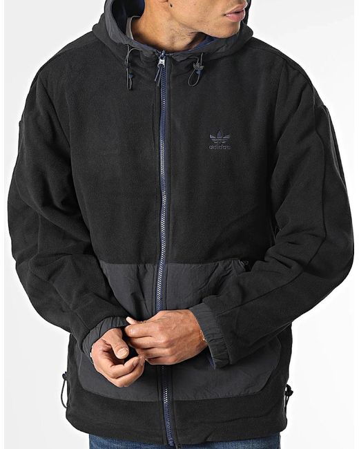 Adidas Blue Originals Lock Up Reversible Jacket for men