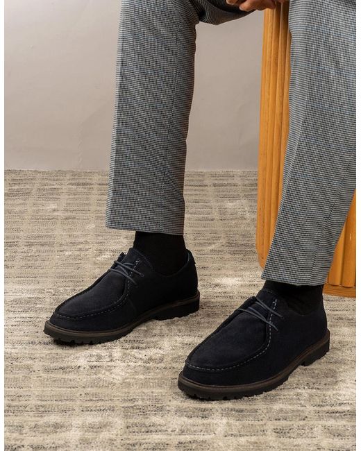 Oswin Hyde Black Joshua Suede for men