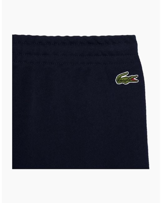 Lacoste Blue Xh0145 Crocodile Logo Solid Patterned Joggers for men