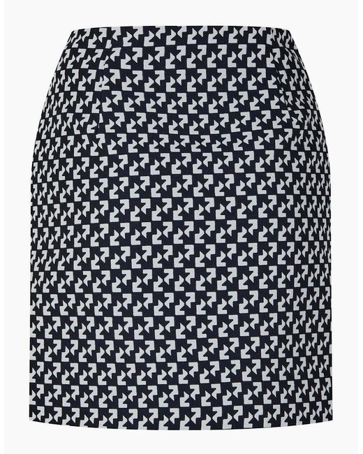 Off-White c/o Virgil Abloh Black Mini Geometric Patterned Wrap Skirt