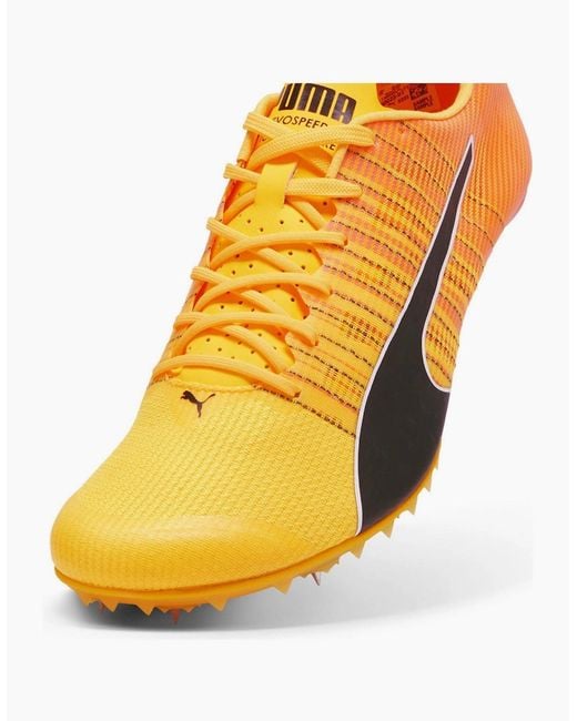 PUMA Yellow Evospeed Future 6 Track Running Spikes for men