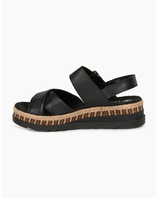 Rieker Black Cayman Sandals