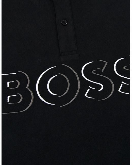 Boss Black Pavel Embroidered Logo Polo 001 for men