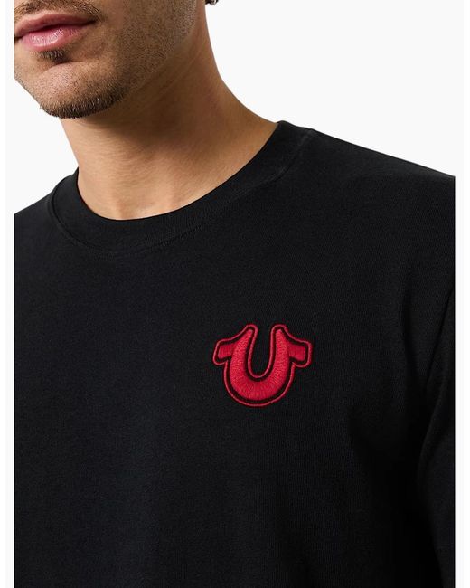 True Religion Black 700181 T Shirts for men