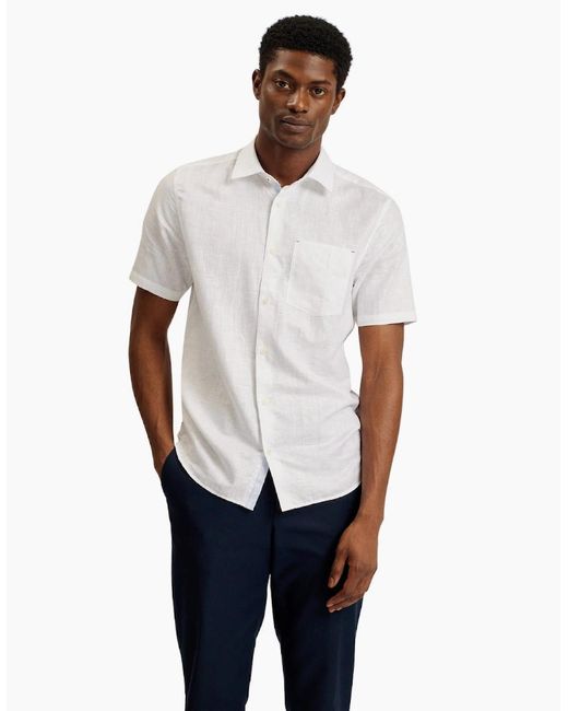 Ted Baker White Palomas Linen Shirt for men
