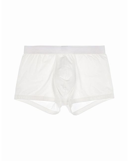 Hom White Modal Cotton Boxer Trunk for men