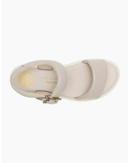 Hush Puppies White Uplift Quarter Strap Sandals