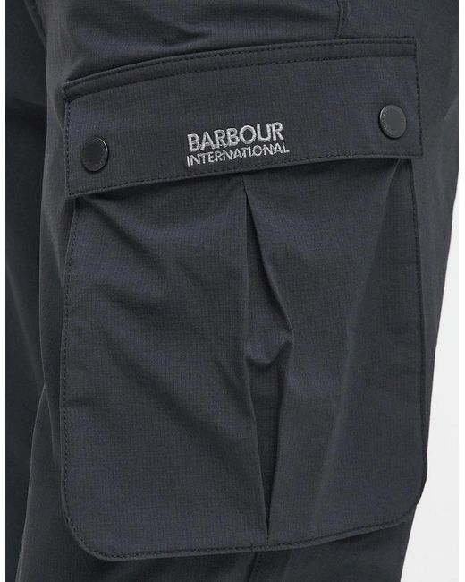Barbour Blue Essential Tech Cargo Pants for men