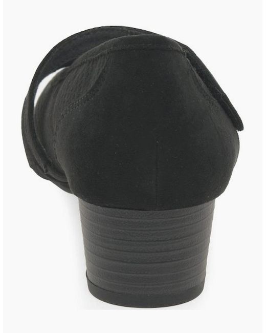 Softline Black Elizabeth Mary Jane Court Shoes