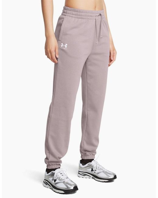 Under Armour Gray Rival Terry Joggers