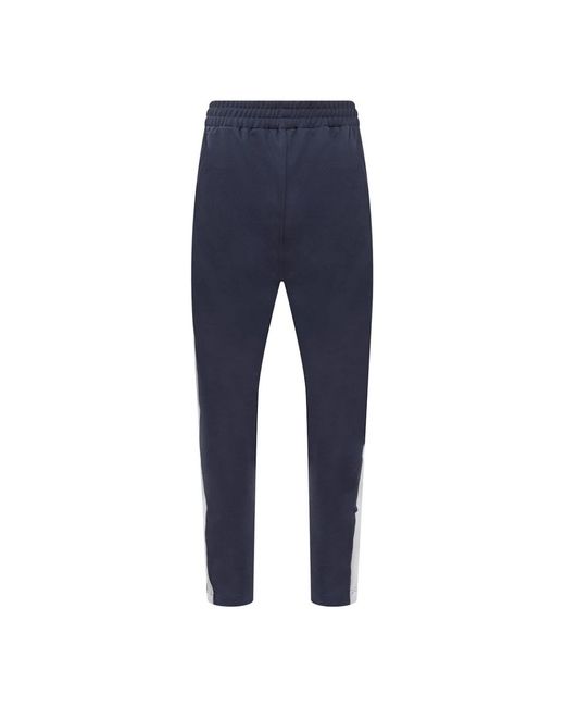 Palm Angels Blue Striped Classic Track Sweatpants for men