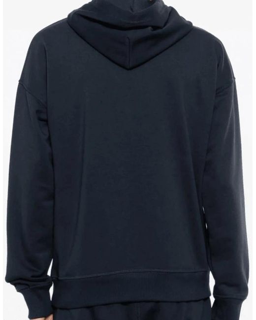 DIESEL Blue S-Rob Overhead Rubber Logo Hooded Tracksuit for men