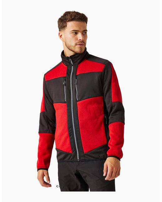 Regatta Red Professional Adult Knitted Stretch Midlayer for men