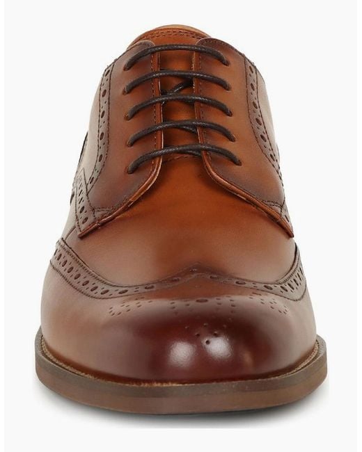 Clarks Brown Craftremi Tip Brogues for men