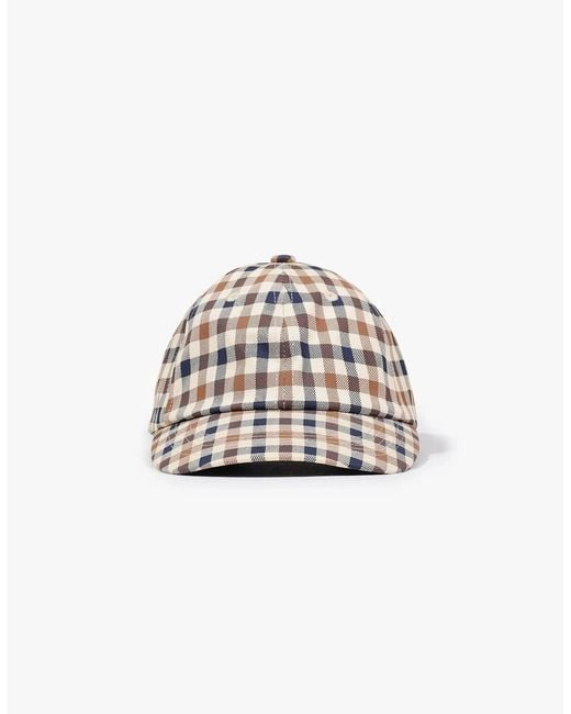 Aquascutum White Iconic Baseball Cap for men