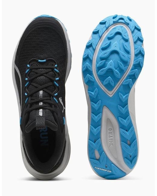 PUMA Blue Electrify Nitro 4 Trail Off Road Running Shoes for men