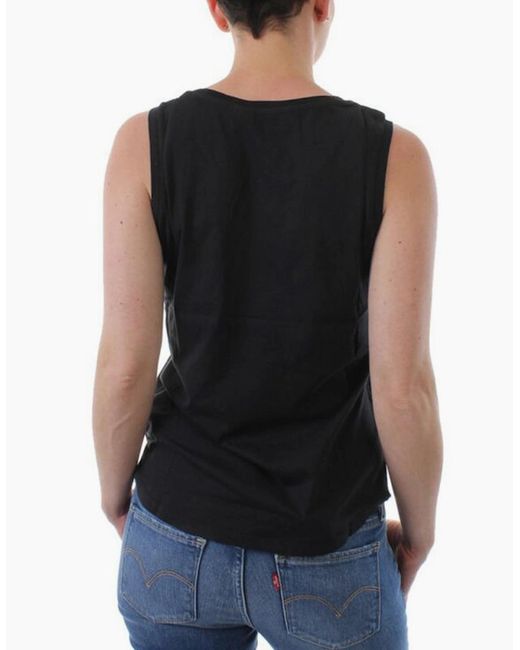 Levi's White Levi's Vest Tops Crew Neck Levi Sleeveless Ladies Summer Casual Tank Top